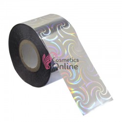 Folii de transfer, folie de unghii  Argintie cu Holograma F011